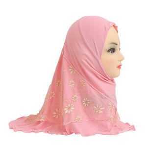 Women's Arabian Cotton Long Neck Wrap Chiffon Hijabs Scarfs