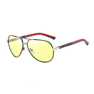 Women's Aluminum Frame Polarized Lens Night Vision Sunglasses