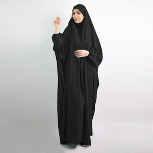 Women's Arabian Polyester Full Sleeve Muslim Abaya Hijab Dress