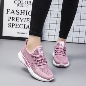 Women's Cotton Fabric Lace-up Closure Breathable Casual Sneakers