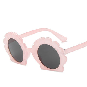 Kid's Resin Frame Outdoor Round Pattern Trendy UV400 Sunglasses