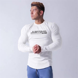 Men's Cotton O-Neck Full Sleeve Printed Pattern Sport T-Shirt