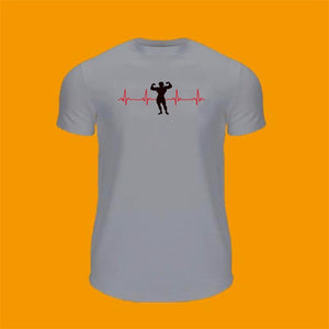 Men's Cotton Short Sleeve Quick Dry Gym Printed Pattern Shirt