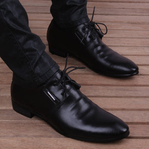 Men's Pointed Toe Lace Up Closure Wedding Formal Wedding Shoes