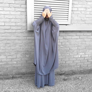 Women's Arabian Cotton Full Sleeves Solid Pattern Casual Dress