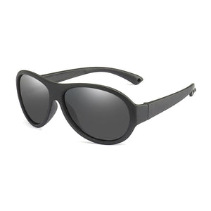 Kid's Plastic Frame Outdoor UV400 Polarized Trendy Sunglasses