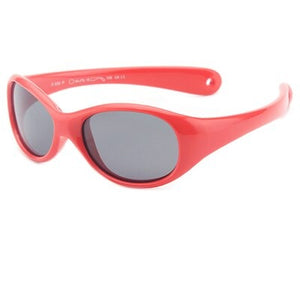 Kid's Acetate Frame Flexible Polarized Outdoor Trendy Sunglasses
