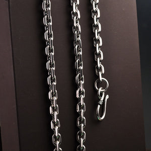 Men's 100% 925 Sterling Silver Classic Round Link Chain Necklace