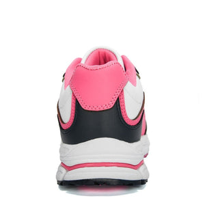 Women's PU Leather Breathable Lace-up Closure Running Sneakers