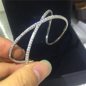 Women's Gold Filled Zircon Geometric Bridal Wedding Bracelet