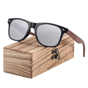 Men's Plastic Frame Polarized Rectangular Protection Sunglasses