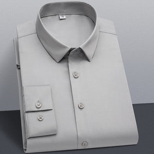 Men's Polyester Turn-Down Collar Single Breasted Casual Shirt