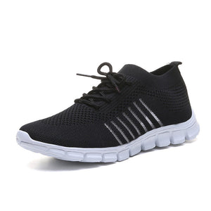 Women's Breathable PU Outdoor Athletic Running Lace-Up Sneakers