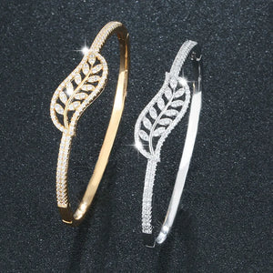 Women's Copper Cubic Zirconia Pave Setting Luxury Classic Bracelet