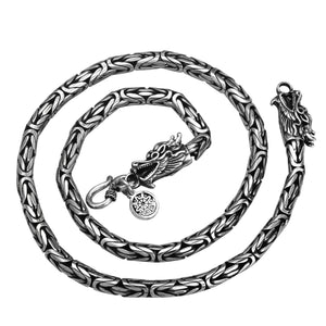 Men's 100% 925 Sterling Silver Skeleton Pattern Elegant Necklace