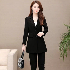 Women's Cotton Notched Collar Full Sleeve Single Breasted Blazers