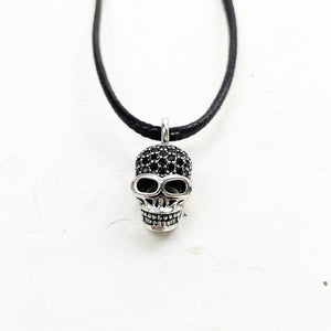 Men's 100% 925 Sterling Silver Rope Chain Skeleton Necklace