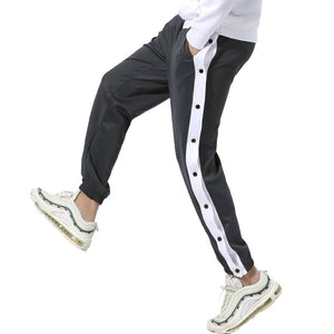 Men's Polyester Quick Dry Elastic Waist Closure Workout Trousers