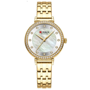 Women's Stainless Steel Waterproof Round Elegant Wrist Watch
