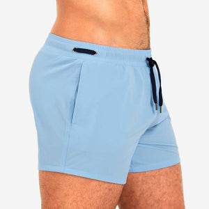 Men's Polyester Quick-Dry Pocket Swimwear Casual Shorts