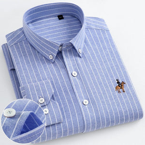 Men's 100% Cotton Single Breasted Full Sleeves Formal Shirt