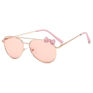 Kid's Alloy Frame Outdoor Oval Pattern Trendy Party Sunglasses