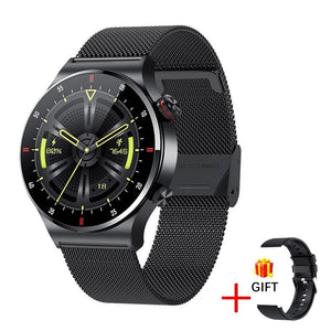 Men's TFT Round Shaped Waterproof Access Control Smart Watches