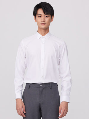 Men's Polyester Full Sleeves Single Breasted Plain Casual Shirt