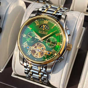 Men's Automatic Stainless Steel Mechanical Luxury Round Watches