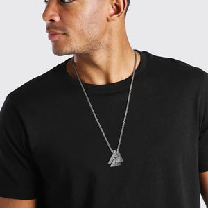 Men's Stainless Steel Metal Link Chain Geometric Trendy Necklace