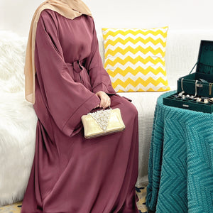Women's Arabian Polyester Full Sleeve Solid Pattern Elegant Abaya