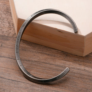 Men's Stainless Steel Link Chain Round Pattern Trendy Bracelet 