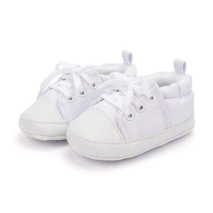 Baby's Round Toe Cotton Elastic Band Closure Anti-Slip Soft Shoes