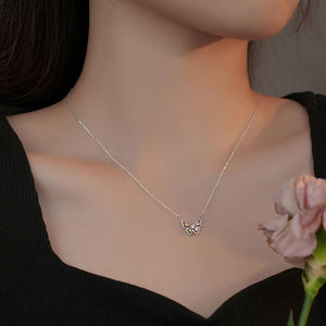 Women's 100% 925 Sterling Silver Zircon Classic Choker Necklace
