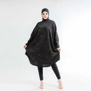 Women's Arabian Nylon Printed Three-Piece Casual Swimwear Dress