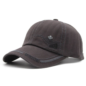 Men's Cotton Adjustable Strap Casual Wear Embroidery Baseball Cap