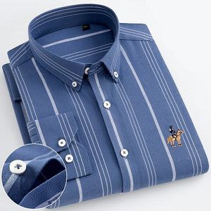 Men's 100% Cotton Single Breasted Full Sleeves Casual Shirt