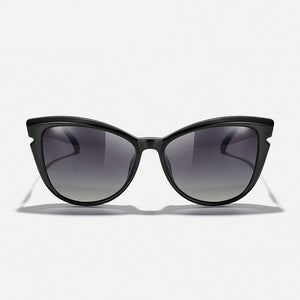 Women's Cat Eye Plastic Frame Polarized Vintage Trendy Sunglasses
