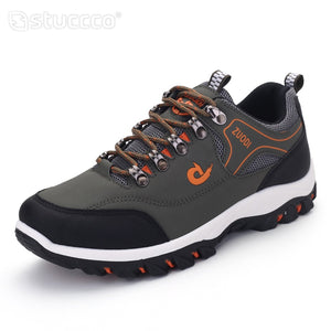 Men's PU Comfortable Lace-up Closure Outdoor Casual Wear Shoes
