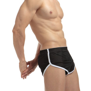 Men's Polyester High Waist Sportswear Underpants Trendy Shorts
