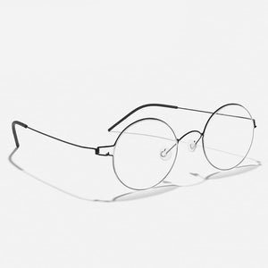 Women's Titanium Alloy Frame Round Optical Trendy Sunglasses