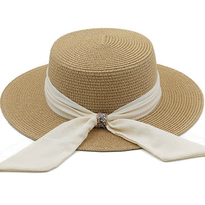 Women's Straw Solid Pattern Beach Casual Wear Foldable Sun Hats