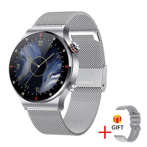 Men's TFT Round Shaped Waterproof Access Control Smart Watches