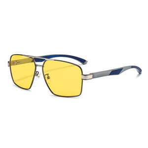 Women's Alloy Frame Full Rim Night Vision UV400 Trendy Sunglasses