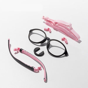 Kid's Plastic Spectacle Clear Lens Thick Frame Protection Glasses