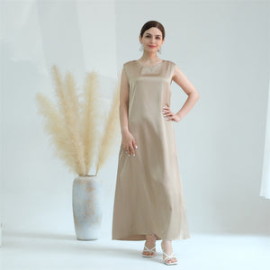 Women's Arabian O-Neck Polyester Sleeveless Casual Dresses