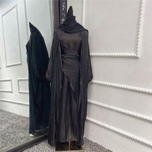 Women's Arabian Polyester Full Sleeve Solid Pattern Elegant Abaya