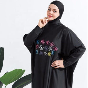 Women's Arabian Nylon Printed Three-Piece Casual Swimwear Dress