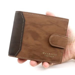 Men's PU Leather Hasp Closure Credit Card Holder Luxury Wallets