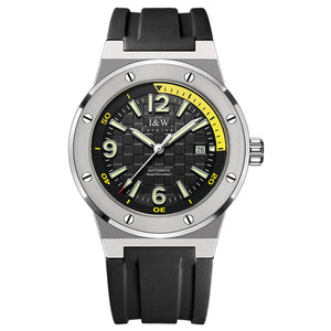 Men's Stainless Steel Buckle Clasp Mechanical Waterproof Watches